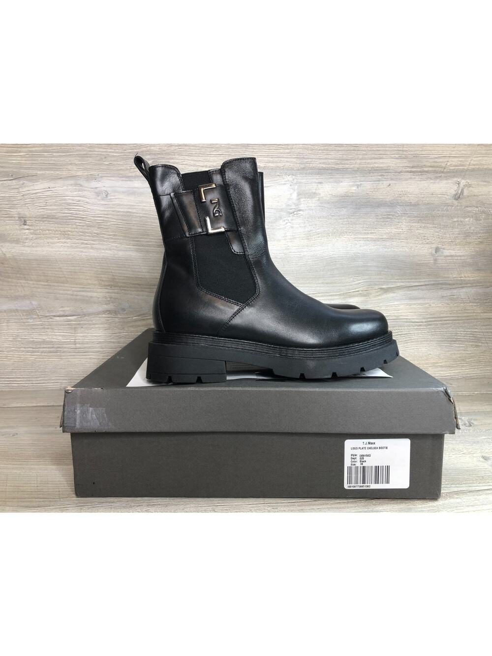 NERO GIARDINI Italian Leather Women Chelsea boots Black Color Sz 39 EU